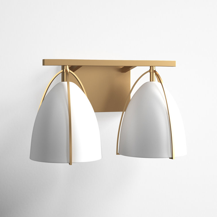 Joss & Main Nikki 2 Light Dimmable Vanity Light & Reviews Wayfair